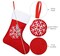 Christmas Stockings 12 Pack Felt Red Christmas Stockings 15 Inch with Reindeer Snowflake Pattern Christmas Stockings for the Christmas Tree Fireplace Window Decorations